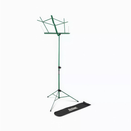 On-Stage SM7122GRB Green Folding Music Stand with Carrying Bag
