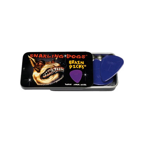 D'Andrea Snarling Dog Brain Picks 12pk Tin -  .60mm Purple