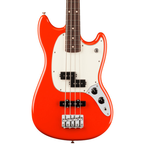 Fender Player II Mustang Bass PJ - Coral Red with Rosewood Fingerboard