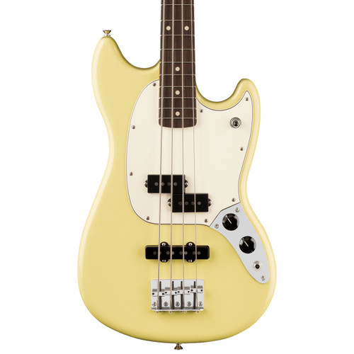 Fender Player II Mustang Bass PJ - Hialeah Yellow with Rosewood Fingerboard