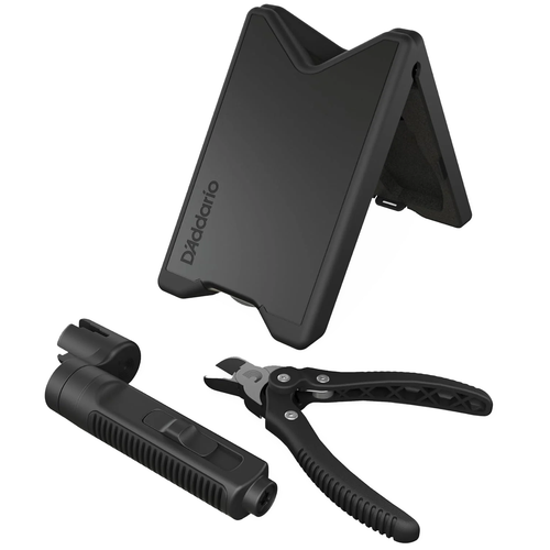 D'Addario Tour Grade String Change Kit with Pro Peg Winder, String Cutter, and Neck Rest Case