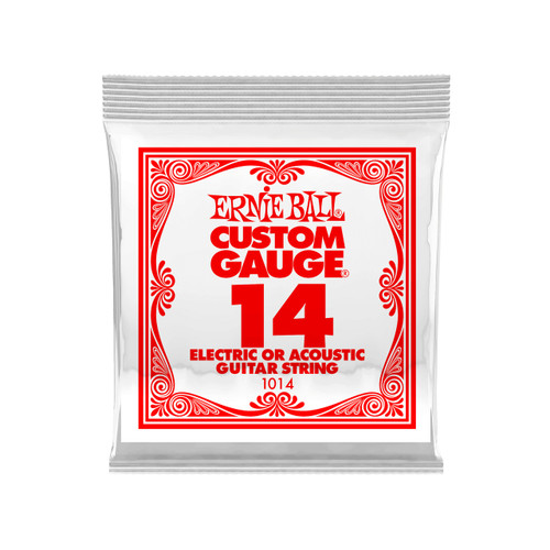 Ernie Ball Plain Steel Guitar String Single - .014