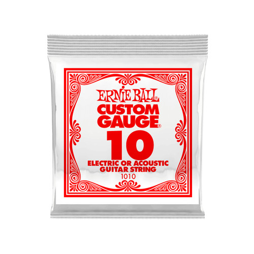 Ernie Ball Plain Steel Guitar String Single - .010