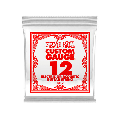 Ernie Ball Plain Steel Guitar String Single - .012