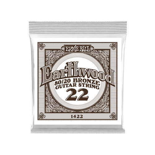 Ernie Ball Earthwood 80/20 Bronze Acoustic Guitar String Single -.022