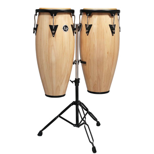 Latin Percussion Aspire Series Conga 2-piece Set with Stand - Natural