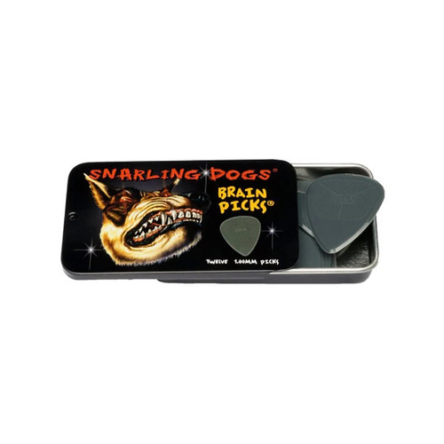 D'Andrea Snarling Dog Brain Picks 12pk Tin -  1.00mm Grey