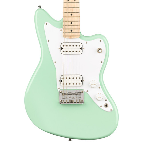 Squier Mini Jazzmaster HH Electric Guitar - Surf Green with Maple Fingerboard