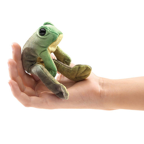 Folkmanis Puppets #2780 - Mini Sitting Frog Finger Puppet