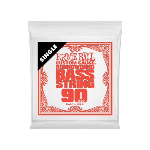 Ernie Ball Nickel Wound Bass Guitar String Single - .090