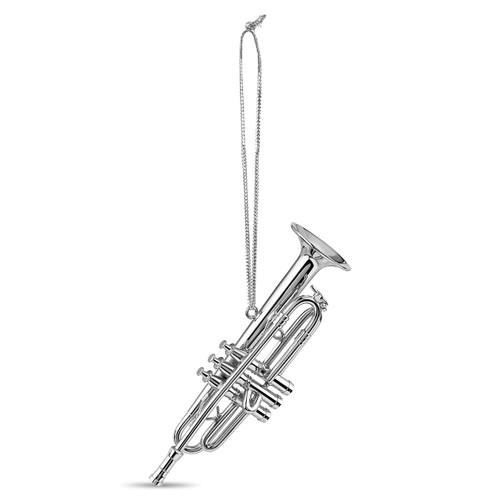 Trumpet Ornament - Silver