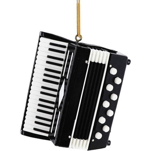 Accordion Ornament - Black