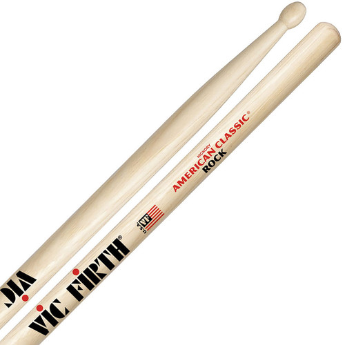 Vic Firth American Classic Rock Wood Tip Hickory Drumsticks