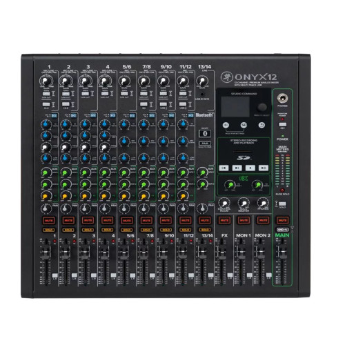 Mackie ProFX12v3+ 12-channel Analog Mixer with FX and Bluetooth