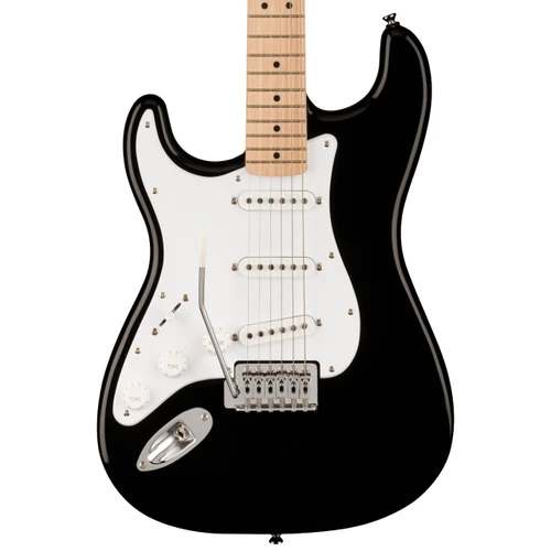 Squier Sonic Stratocaster Left-handed Electric Guitar - Black with Maple Fingerboard