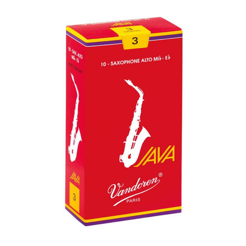 Vandoren SR26R - JAVA Red Alto Saxophone Reeds - Box of 10