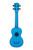 Kala Waterman Seaglass Collection Soprano Ukulele - Transparent Cobalt Blue