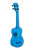 Kala Waterman Seaglass Collection Soprano Ukulele - Transparent Cobalt Blue