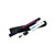 Pink and black Nuvo Toot beginner flute shown with a black carrying case, a cleaning rod, and an instruction booklet.