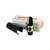 Otto Link saxophone mouthpiece with ligature and cap displayed beside its branded orange-labeled box, placed on a flat surface for product presentation.