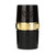 A black cylindrical clarinet barrel featuring a metallic gold band around the middle, with an engraved emblem on top and partially visible text on the lower section.