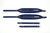 Hohner ACC18 Italian leather and velour accordion straps in blue, featuring two long padded shoulder straps with buckles and two shorter connecting straps.
