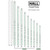 Hall Crystal Flutes Size Comparison Chart showing flutes and piccolos labeled by key (C, D, E♭, F, G, A, B♭ for flutes; C, D for piccolos) arranged by length next to a vertical ruler with inch and centimeter markings.