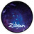 Zildjian Galaxy Practice Pad with a circular design, featuring a starry night sky in deep blue and purple tones.