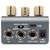 Back panel of the Strymon EC-1 featuring three control knobs labeled 'mono → stereo' with a switch for mono/stereo settings. Below the knobs are ports labeled 'IN', 'OUT', 'EXP/MIDI', 'USB', and a power input labeled '+9VDC'.