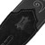 Detail of Levy's "L" logo on the end of the Sunbird Series guitar strap.