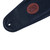 Detail view of the Levy's Signature Legacy Series strap, highlighting the "L" logo and width of the strap for weight distribution.
