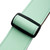 Detail image of the plastic length adjustment ring on the Levy's Tri-Glid Series Leather and Suede Guitar Strap.