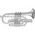 Getzen Eterna Series 800 Professional Bb Cornet - Silver Plated