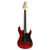 Metallic red Tagima Sixmart electric guitar with black pickguard, tremolo bridge, three control knobs, and six strings.