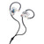 Stagg SPM-435 in-ear monitors in transparent with gray silicone tips, clear connectors, and twisted braided cables with adjustable slider.