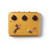 Top-down view of a gold-colored guitar effects pedal labeled 'WA CENTAVO' with three knobs for Gain, Treble, and Output, a red LED light, and a centaur illustration with a bow and arrow.