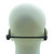 Rear view of mannequin wearing CAD WX1000HW headset with black band wrapping around the back of the head.