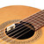 View of nylon string guitar soundhole with LR Baggs Anthem SL-C Pickup installed