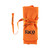 Orange Rico anti-microbial instrument swab with extended pull-through cord displayed on a white background.