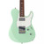 Mint‑green electric guitar with a white pickguard, humbucker neck pickup, and single‑coil bridge pickup.