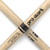 A close-up of two Pro-Mark Attack 2B drumsticks with wood tips crossing each other against a white background.