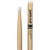 A close-up of a single Pro-Mark hickory drumstick with white nylon tip.