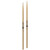Two Pro-Mark Hickory drumsticks with nylon tips standing upright against a white background.