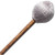 A close-up of a Vic Firth mallet with a wooden handle and metal head against a white background.