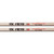 Two Vic Firth American Custom SD4 Combo wood tip maple drumsticks lying parallel against a white background.