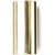 A close-up of a shiny brass cylindrical object with reflections on its surface.