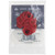 A clear plastic bag containing red Dunlop Tortex Jazz III guitar picks, neatly arranged inside.