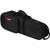 A black Gator Largo Series lightweight case with multiple zippers shown from a side angle.