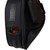 A close-up of a black Gator Allegro Series Pro cello bag with red accents shows multiple pockets and zippers against a white background.