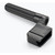 A black string winder with textured handle and square base against a white background.